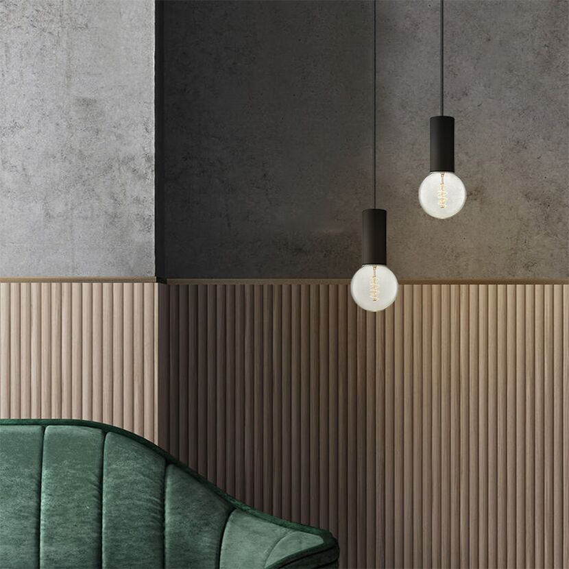 Zwei LED-Lampen Globe E27, klarglas