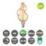 LED-Lampe "Bubble" E27, amber