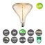 LED-Leuchtmittel 'Flex' amber E27 3 W 180 lm dimmbar