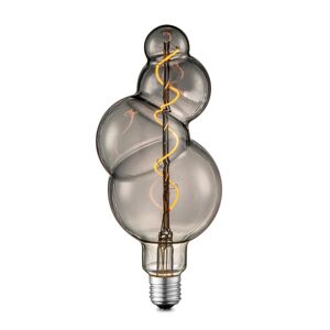 LED-Leuchtmittel 'Spiral' rauch E27 1W 240 lm dimmbar
