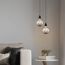 Zwei LED-Lampen Globe E27, rauch