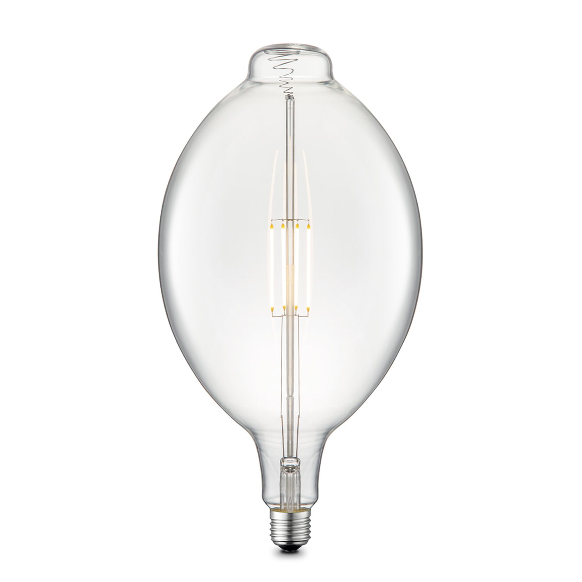 LED-Lampe, oval, Klarglas