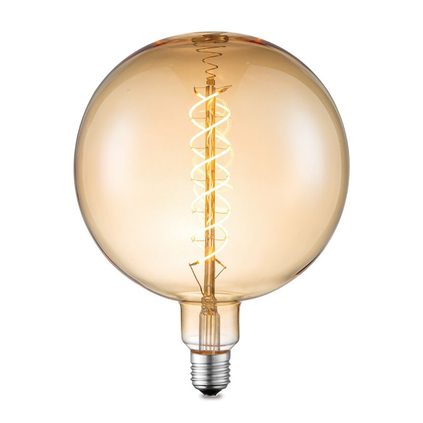 LED-Leuchtmittel 'Spiral' amber E27 4 W 280 lm dimmbar