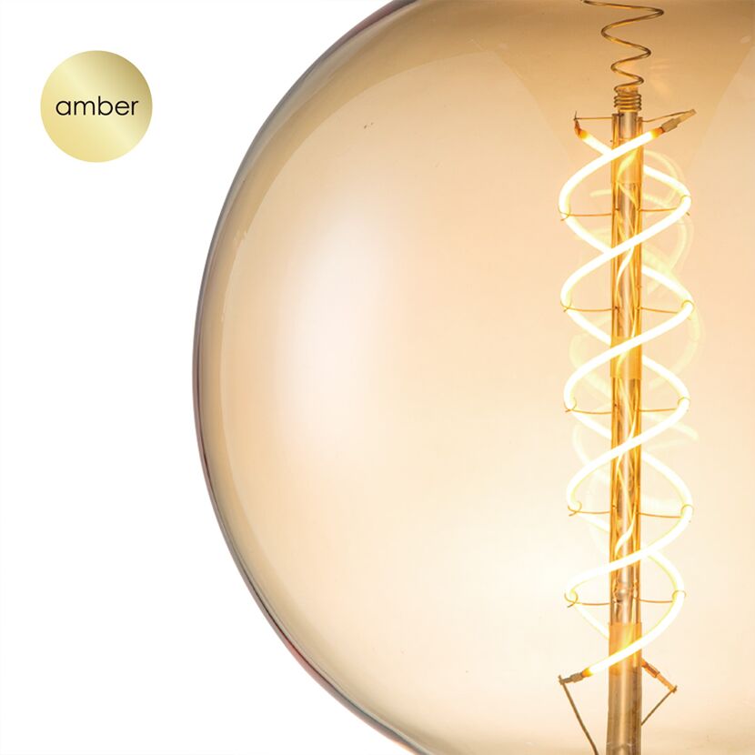 LED-Leuchtmittel 'Spiral' amber E27 4 W 280 lm dimmbar