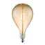 LED-Lampe Globe E27, bernsteinfarben