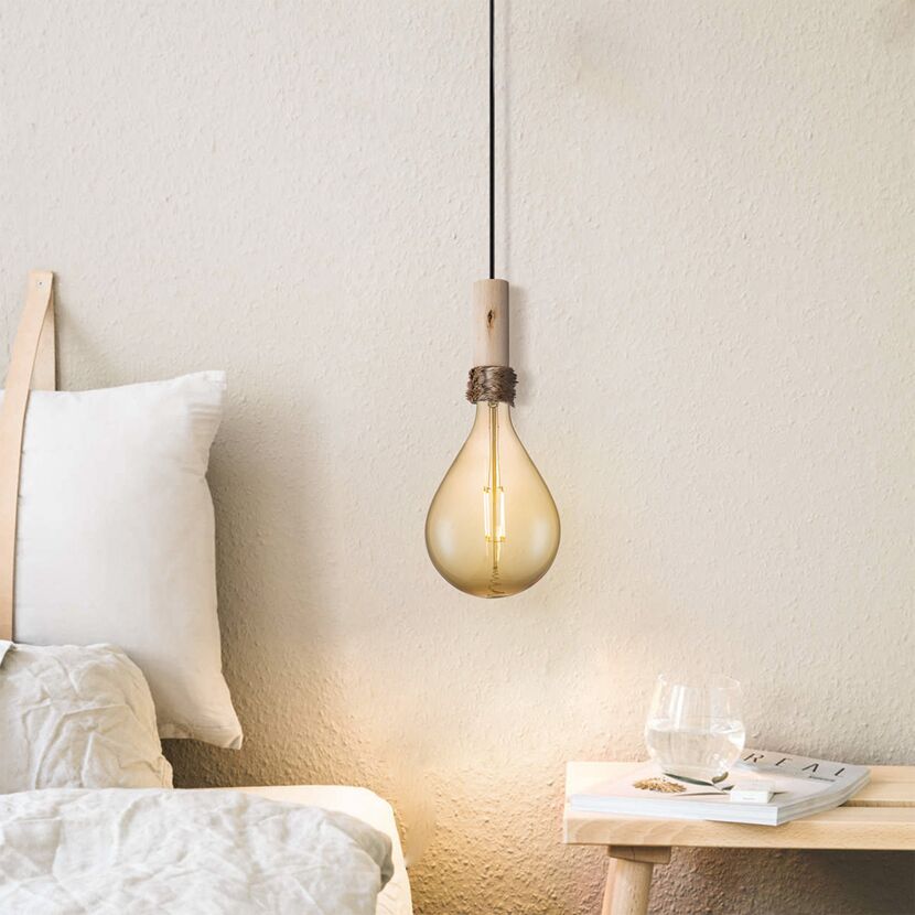 LED-Lampe Globe E27, amber