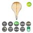 LED-Leuchtmittel 'Flex' amber E27 3 W 180 lm dimmbar