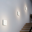 Verkleinertes Bild von LED-Deckenleuchte 'RS LED M1' mit Bewegungsmelder weiß/edelstahl 20 x 20 cm 8,8 W