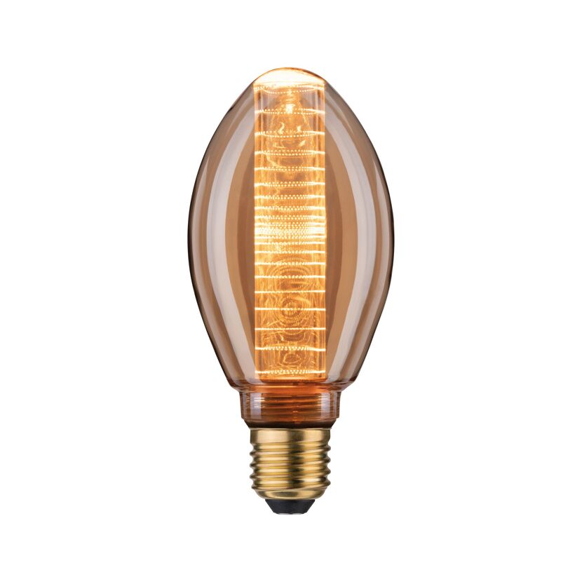 LED-Kerzenlampe B75 'Inner Glow Ring' E27 4 W (21 W), 200 lm warmgold