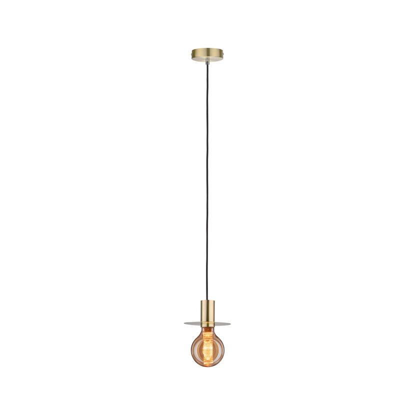 Goldene Hängelampe mit LED G95 Kolbenbirne.