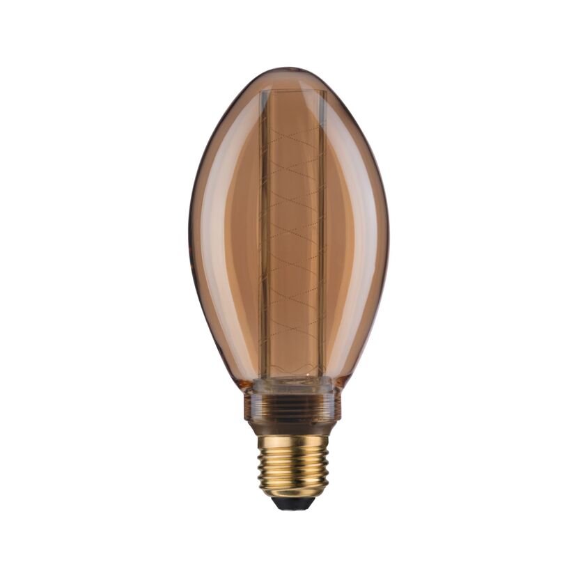 LED-Kerzenlampe B75 'Inner Glow Spirale' E27 4 W (21 W), 200 lm warmgold