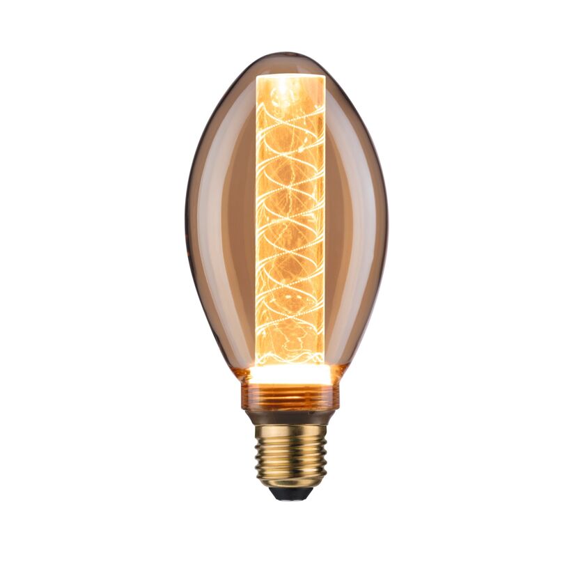 LED-Kerzenlampe B75 'Inner Glow Spirale' E27 4 W (21 W), 200 lm warmgold