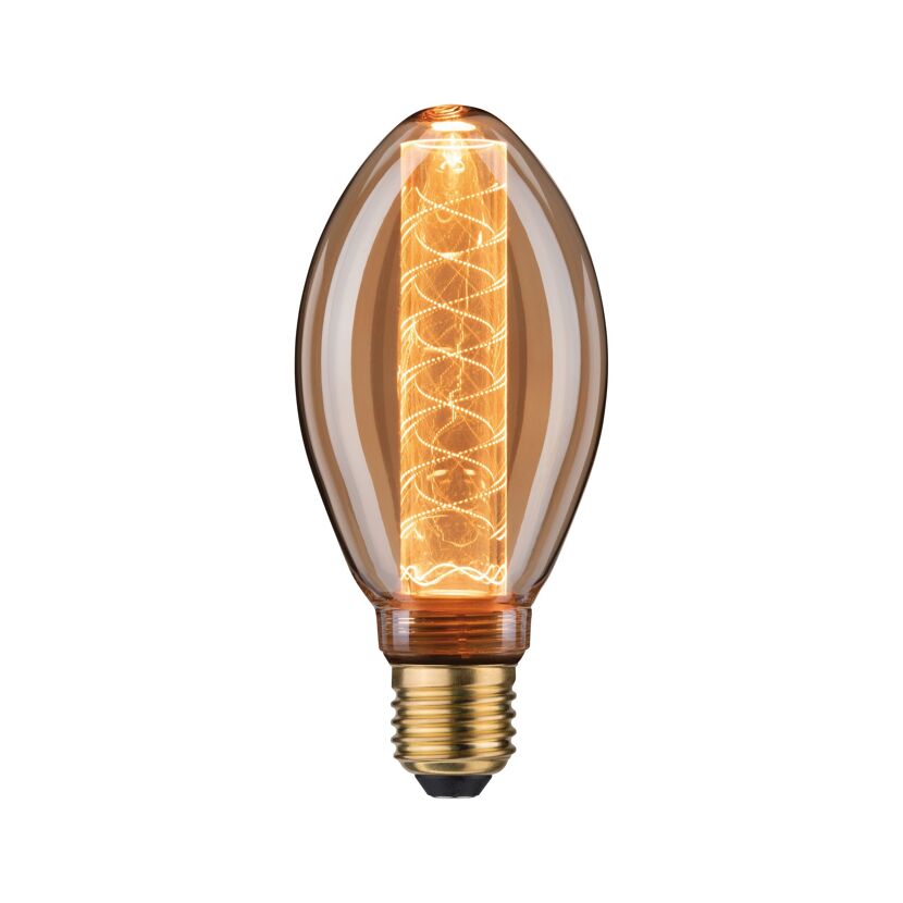 LED-Kerzenlampe B75 'Inner Glow Spirale' E27 4 W (21 W), 200 lm warmgold