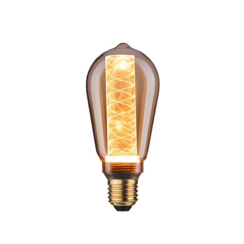 LED-Kolbenlampe ST64 'Inner Glow Spirale' E27 4 W (21 W), 200 lm warmgold