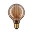LED G95 Kolbenlampe Spiral Gold, E27