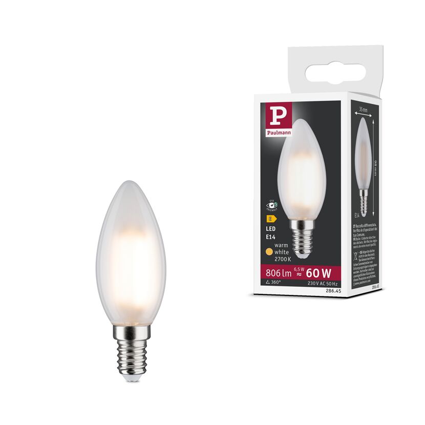 LED-Leuchtmittel Fil Kerze 806 lm E14 2700 K 6,5 W 230 V matt