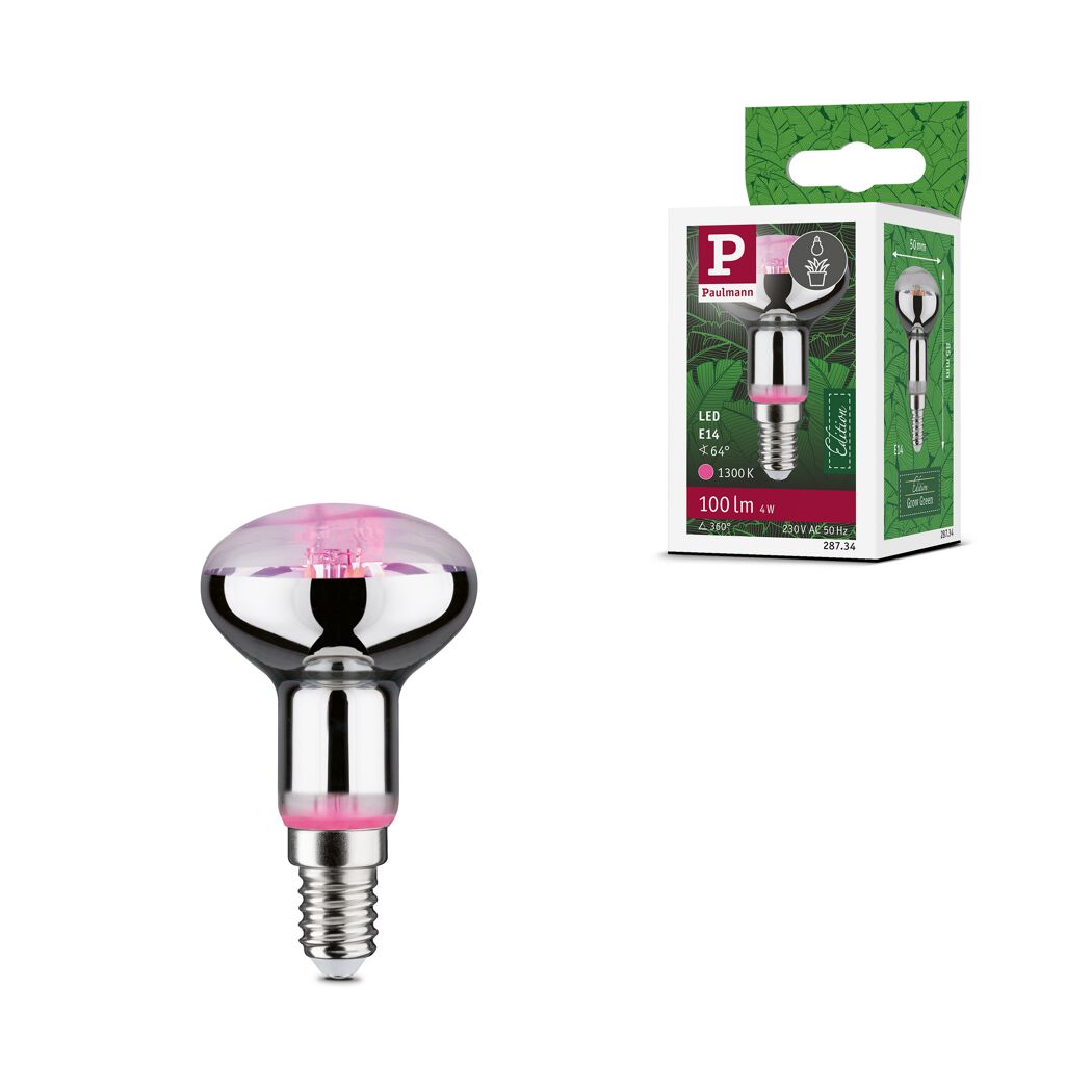 LED-Pflanzenleuchtmittel Reflektor E14 4 W 100 lm warmweiß