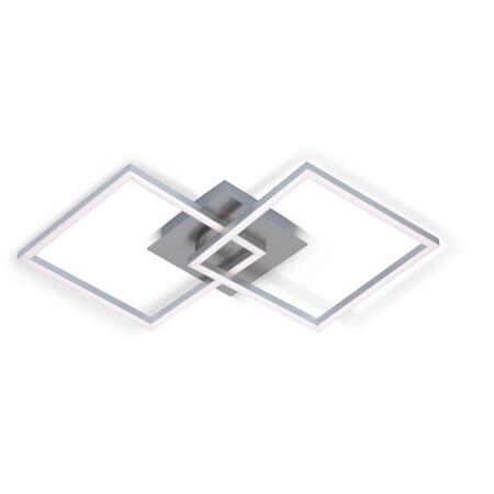2. Bild von LED-Deckenleuchte 'Frames' nickelfarben 62 x 36 cm