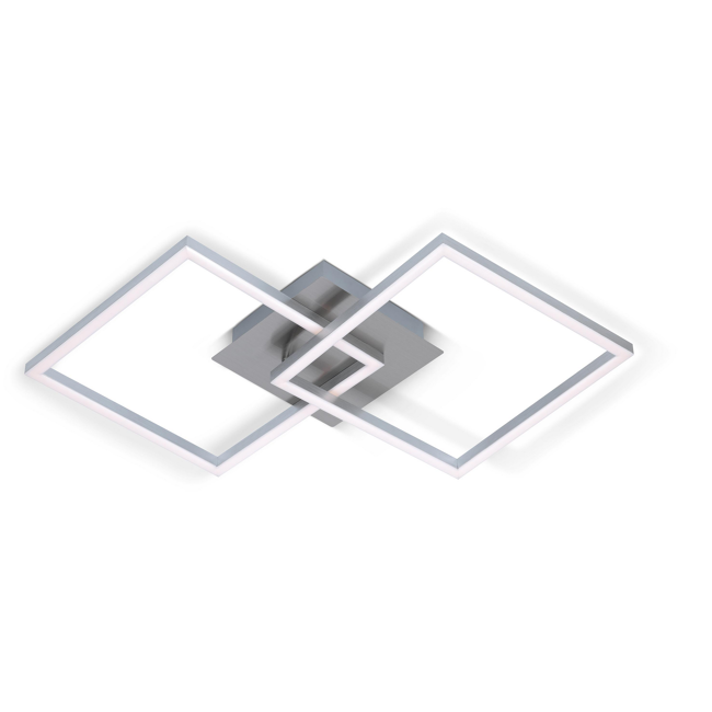 Bild von LED-Deckenleuchte 'Frames' nickelfarben 62 x 36 cm