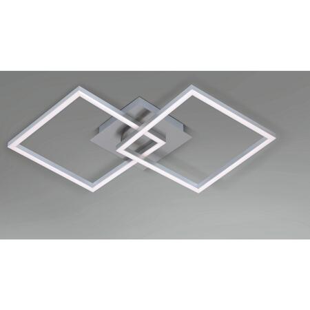 3. Bild von LED-Deckenleuchte 'Frames' nickelfarben 62 x 36 cm