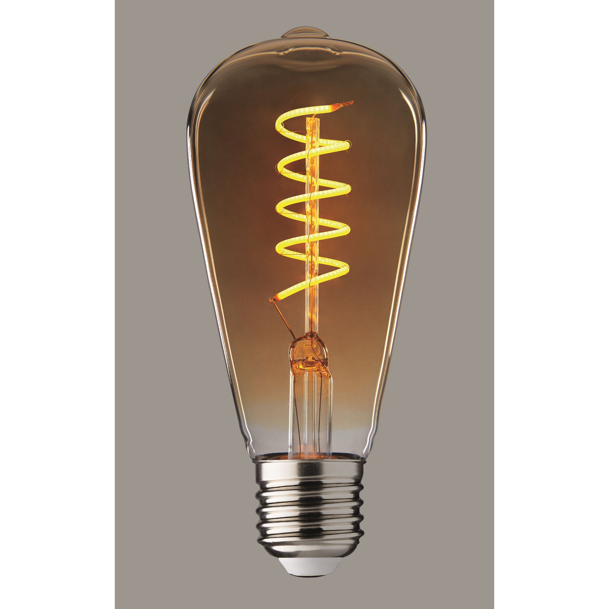 LED-Lampe E27, Amber, ST64