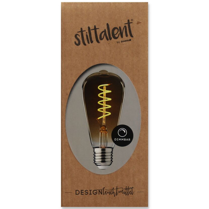 Dimmbare LED-Lampe ST64 von Stilltalent by toom