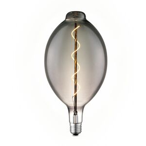 LED-Leuchtmittel 'Carbon E Spiral' rauch E27 1W 20 lm dimmbar
