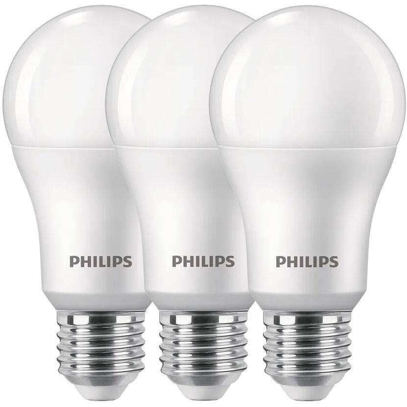LED-Leuchtmittelset Standardform matt E27 13 W 1521 lm warmweiß 3 Stück