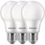 LED-Leuchtmittelset Standardform matt E27 8 W 806 lm warmweiß 3 Stück