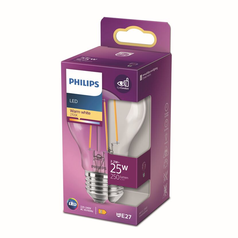 LED classic A60 2,2 W E27 warmweiß 250 lm