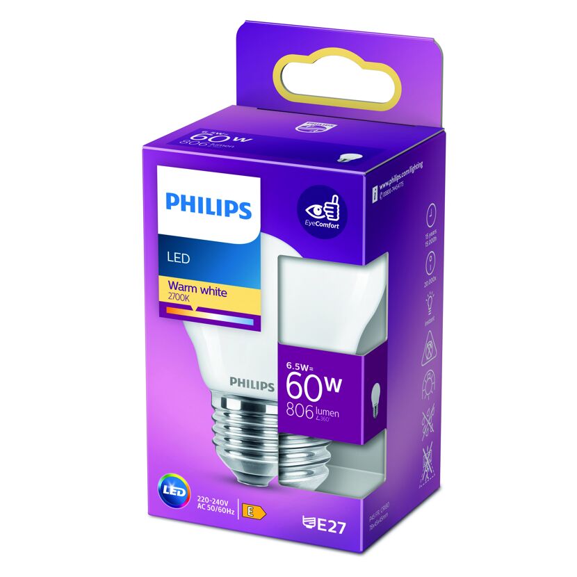 LED-Lampe E27 6,5 W (60 W) 806 lm warmweiß
