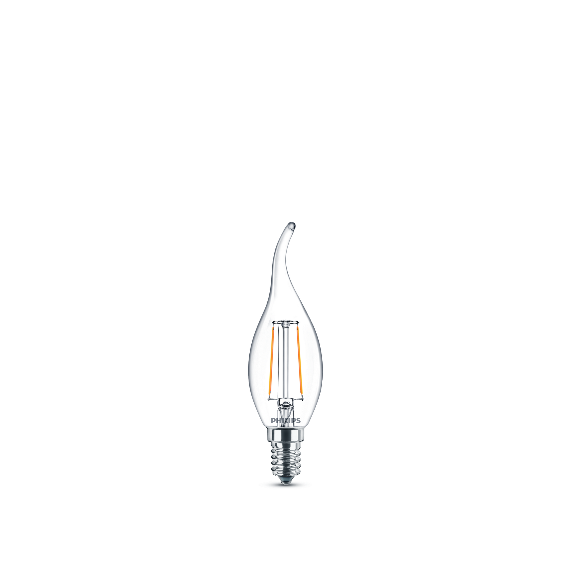 LED Lampe Kerzenorm 2W E14 warmweiß 250 lm klar + product picture