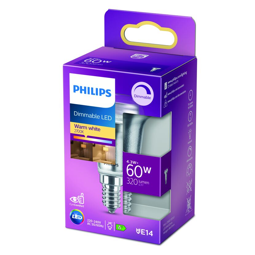 LED Reflektor 4,3 W E14 R50 warmweiß 320 lm