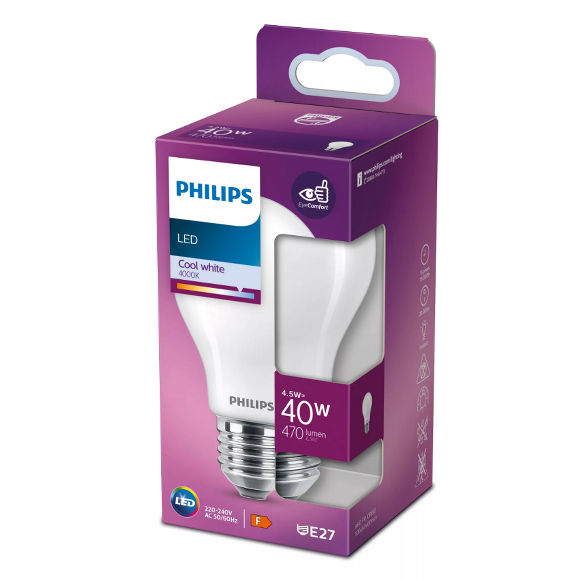 LED-Lampe E27 4,5 W 470 lm