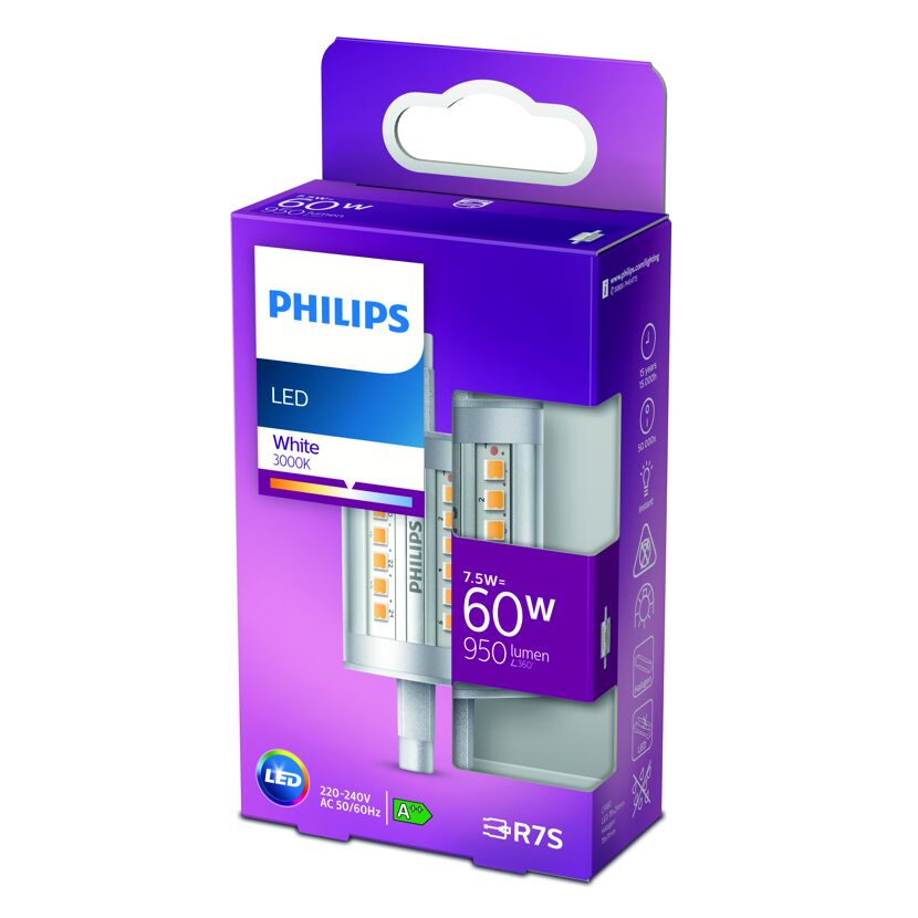 LED Stab 7,5 W R7S neutralweiß 78mm