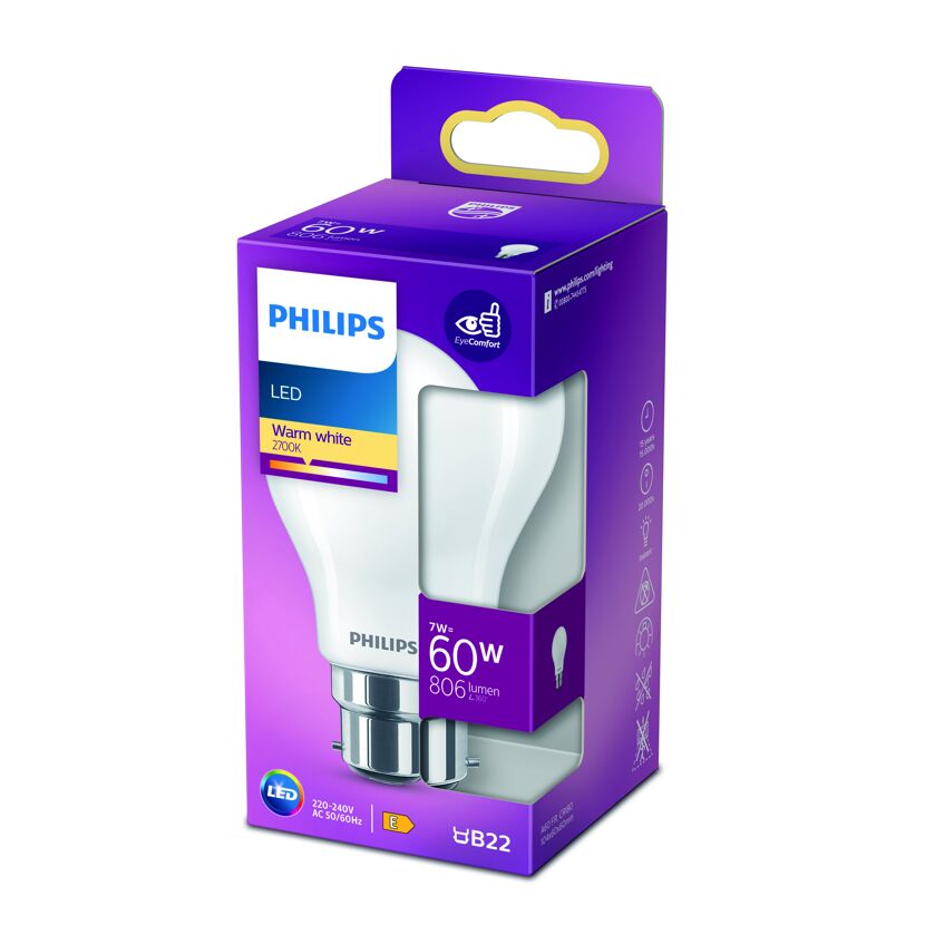 LED-Leuchtmittel 'classic' matt B22 7W 806 lm