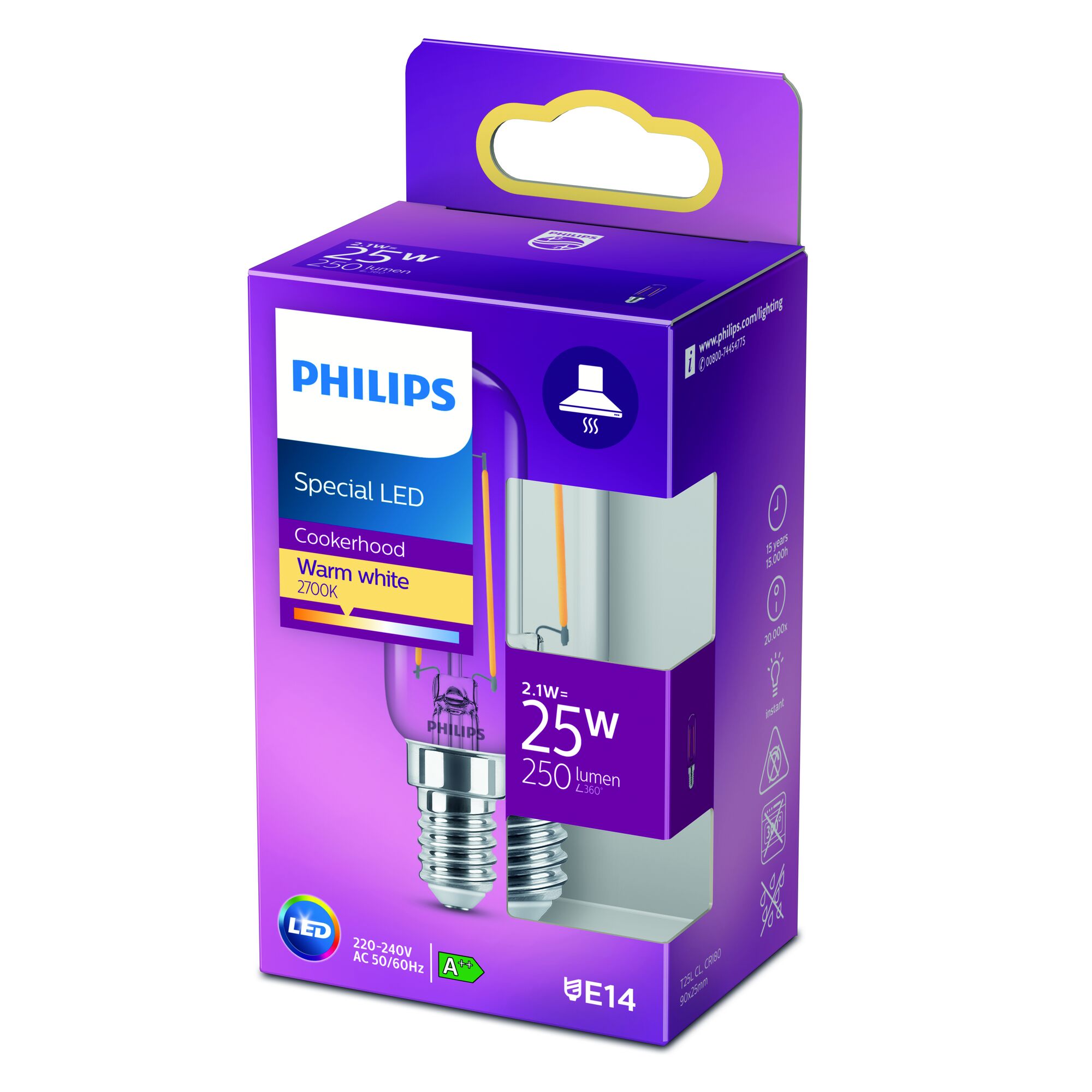 Philips LED-Lampe für Dunstabzugshauben, warmweiß, in Verpackung