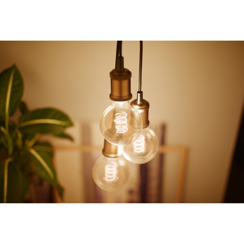 Schnurpendel 'Vintage Cord' E27 gold 2 m