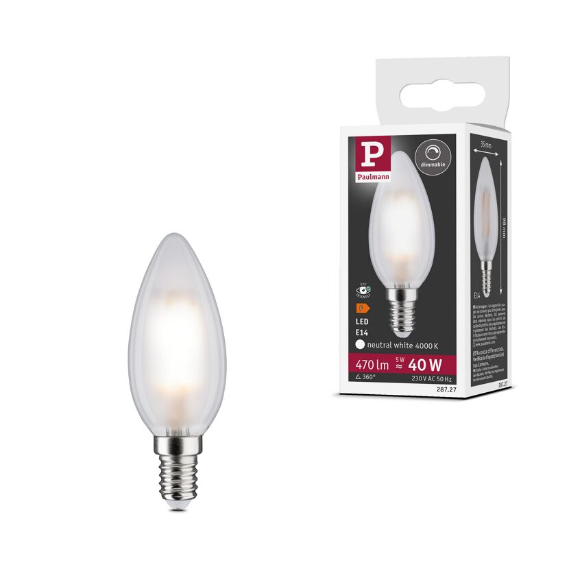 LED-Kerzenlampe E14 5W (40W) 470 lm neutralweiß matt