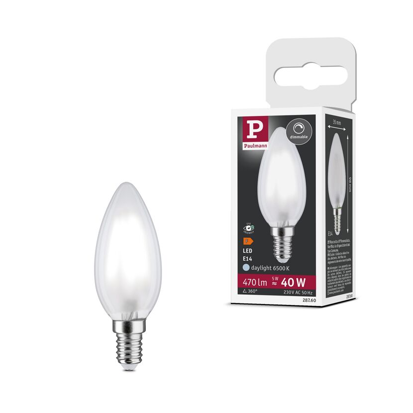 LED-Kerzelampe E14 5W (40W) 470 lm tageslichtweiß matt