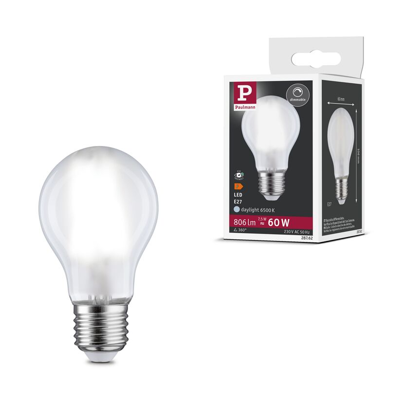 LED-Tropfenlampe E27 7,5W (60W) 806 lm warm/tageslichtweiß matt
