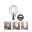 LED-Tropfen, E14, Touch-Dimmfunktion in drei Stufen (10%, 50%, 100%).