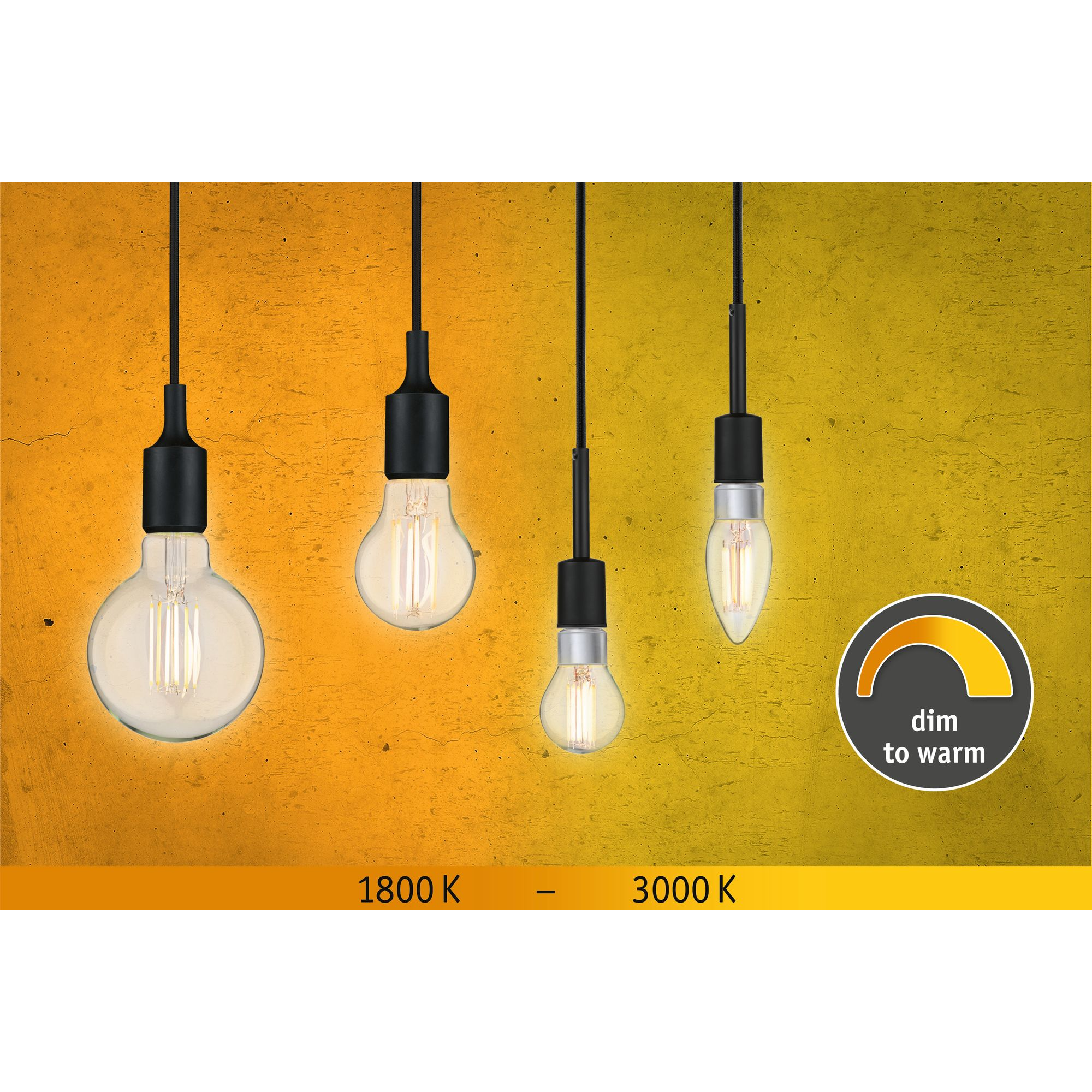 LED-Kerzenlampe E14 5W (40W) 470 lm goldlicht/warmweiß klar + product picture