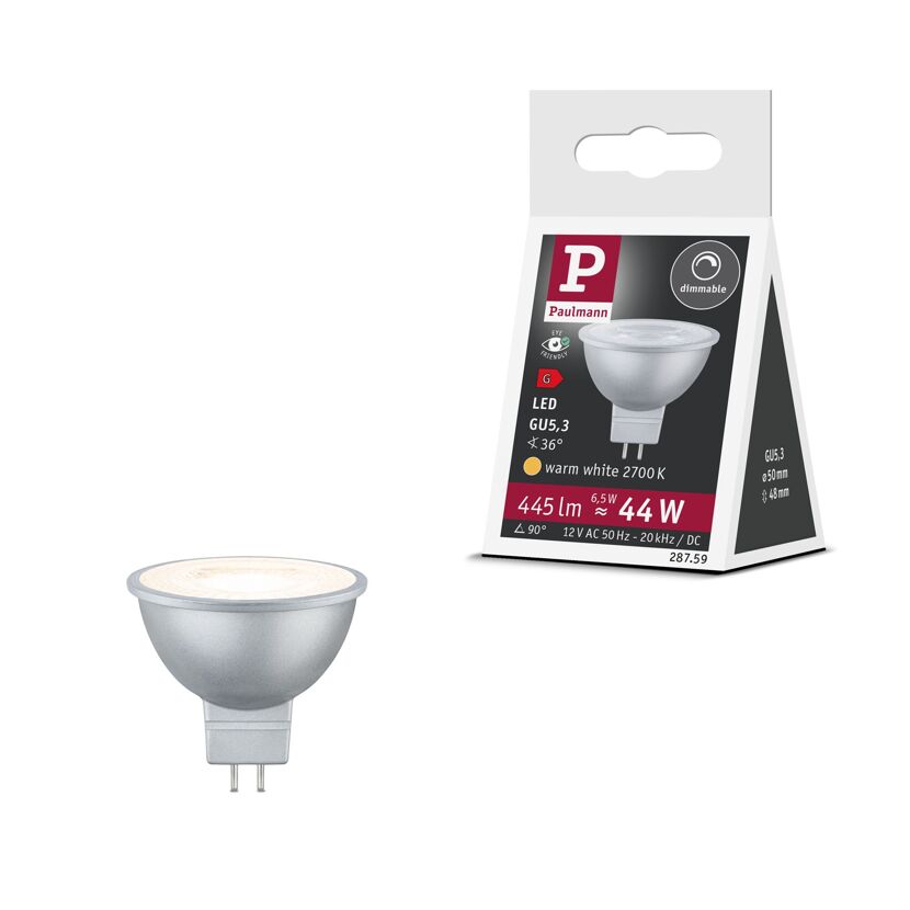 LED-Reflektorlampe GU5,3 6,5W 445 lm warmweiß