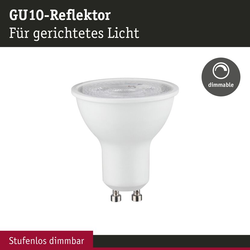 LED-Reflektorlampe GU10 7W 460 lm warmweiß