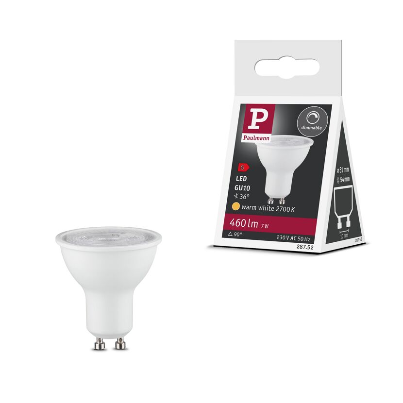LED-Reflektorlampe GU10 7W 460 lm warmweiß