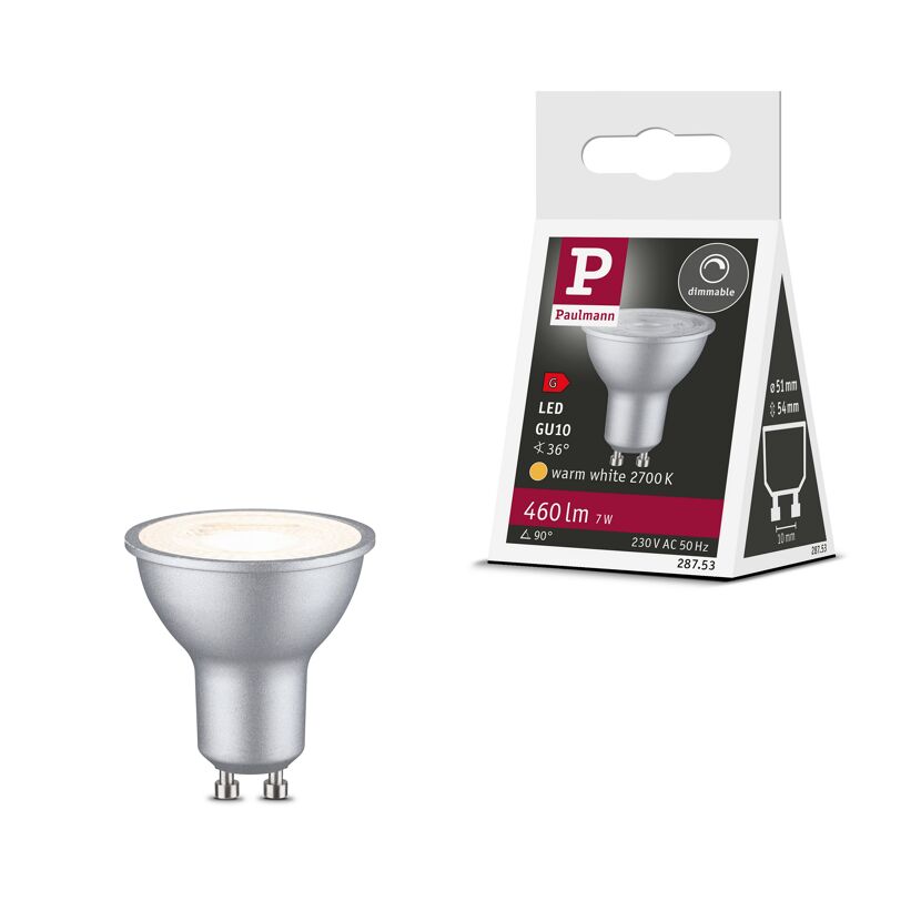 LED-Leuchtmittel dimmbar Reflektor GU10 7 W 460 lm warmweiß