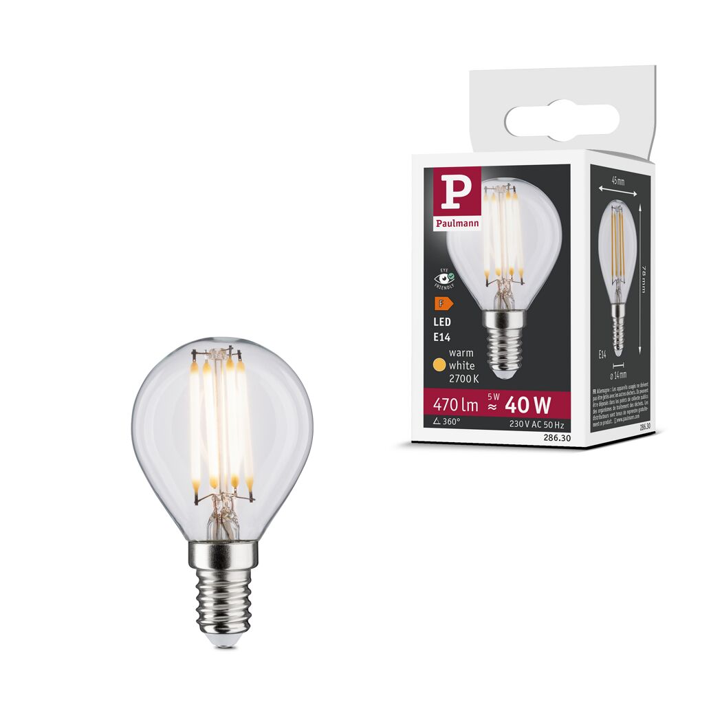 LED-Leuchtmittel Tropfen E14 5 W 470 lm warmweiß