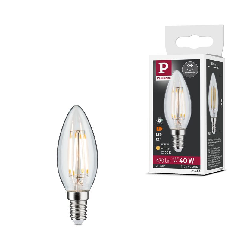 LED-Kerzenlampe E14 4,8W (40W) 470 lm warmweiß klar