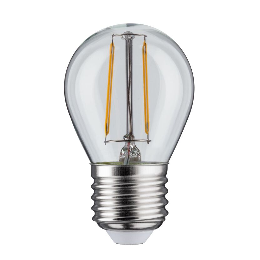LED-Tropfenlampe, E27 Fassung, dimmbar, 470 lm, klares Glas